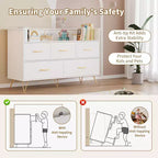 Cassettiera per Camera da Letto con 5 Cassetti, Comò Largo 120 cm, Organizzatore Contenitore Autoportante