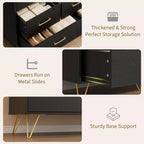 Cassettiera per Camera da Letto con 5 Cassetti, Comò Largo 120 cm, Organizzatore Contenitore Autoportante