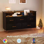Cassettiera per Camera da Letto con 5 Cassetti, Comò Largo 120 cm, Organizzatore Contenitore Autoportante