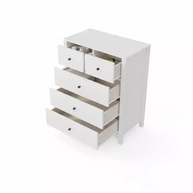 Cassettiera moderna a 5 cassetti per camera da letto, Comò alto in legno, Organizzatore spazioso, Cassetti per ingresso, corridoio, armadio, camera dei bambini, ufficio domestico