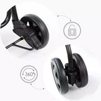 My Duque: Passeggino Mila Shopping - Nero Mélange - Carrello Portatutto con Ruote