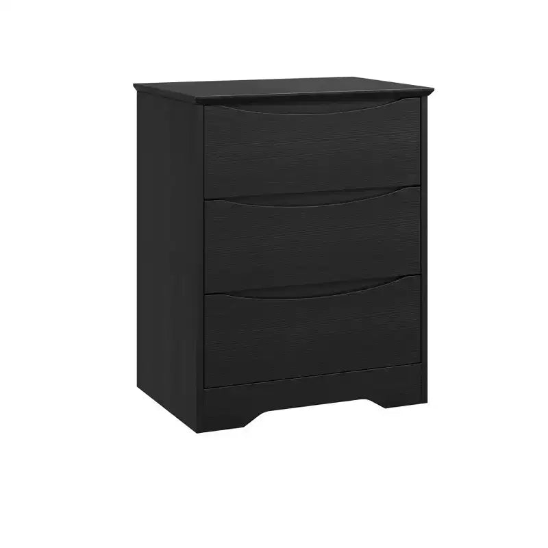 Cassettiera alta in legno con 3 cassetti, comò moderno, contenitore profondo, armadio grande con piano largo per camera da letto, soggiorno, corridoio, camera dei bambini