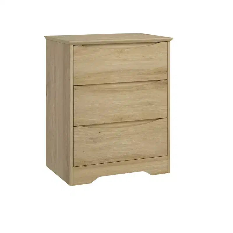 Cassettiera alta in legno con 3 cassetti, comò moderno, contenitore profondo, armadio grande con piano largo per camera da letto, soggiorno, corridoio, camera dei bambini