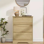 Cassettiera alta in legno con 3 cassetti, comò moderno, contenitore profondo, armadio grande con piano largo per camera da letto, soggiorno, corridoio, camera dei bambini