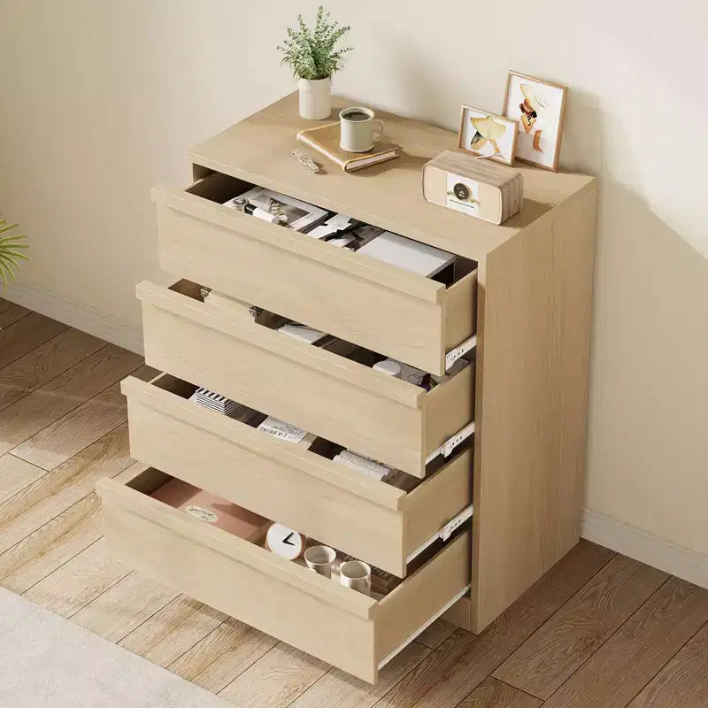 COZONY Comò con 3/4/5/7 Cassetti, Cassettiera Alta con Ampio Spazio di Archiviazione, Comodino Moderno Sottile per Camera da Letto, Soggiorno