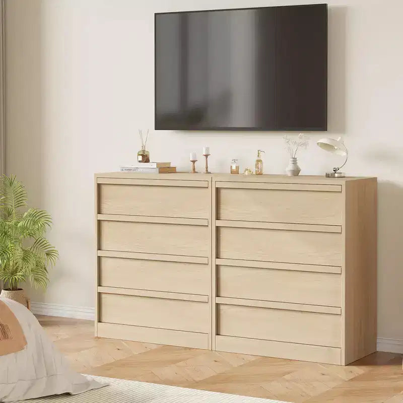 COZONY Comò con 3/4/5/7 Cassetti, Cassettiera Alta con Ampio Spazio di Archiviazione, Comodino Moderno Sottile per Camera da Letto, Soggiorno