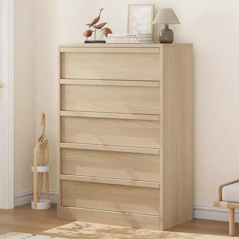 COZONY Comò con 3/4/5/7 Cassetti, Cassettiera Alta con Ampio Spazio di Archiviazione, Comodino Moderno Sottile per Camera da Letto, Soggiorno
