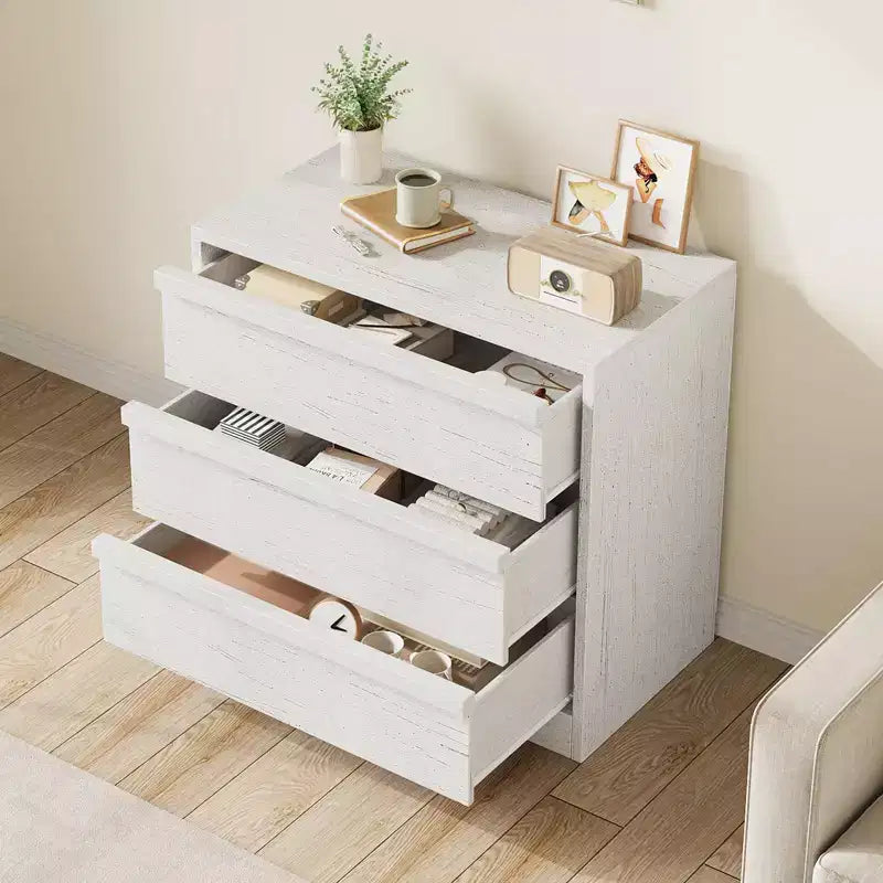 COZONY Comò con 3/4/5/7 Cassetti, Cassettiera Alta con Ampio Spazio di Archiviazione, Comodino Moderno Sottile per Camera da Letto, Soggiorno