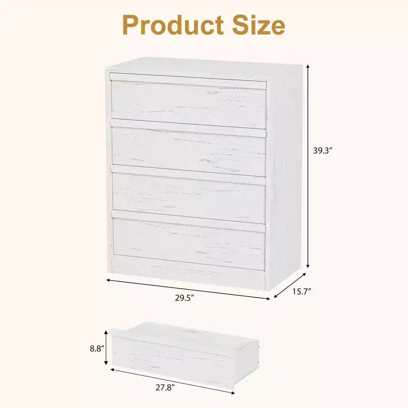 COZONY Comò con 3/4/5/7 Cassetti, Cassettiera Alta con Ampio Spazio di Archiviazione, Comodino Moderno Sottile per Camera da Letto, Soggiorno