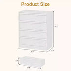 COZONY Comò con 3/4/5/7 Cassetti, Cassettiera Alta con Ampio Spazio di Archiviazione, Comodino Moderno Sottile per Camera da Letto, Soggiorno