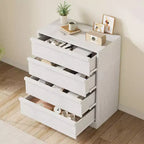 COZONY Comò con 3/4/5/7 Cassetti, Cassettiera Alta con Ampio Spazio di Archiviazione, Comodino Moderno Sottile per Camera da Letto, Soggiorno