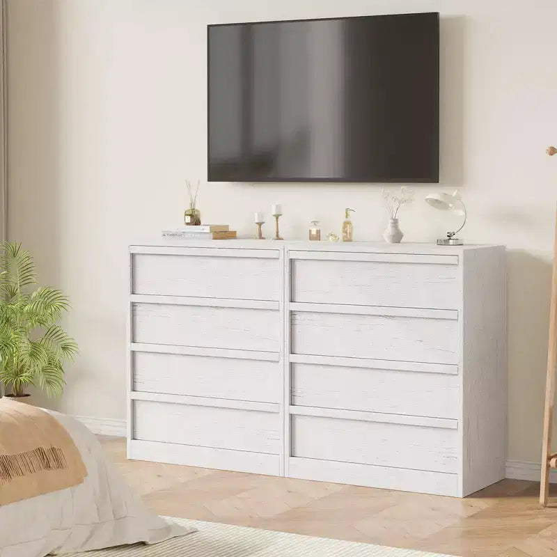 COZONY Comò con 3/4/5/7 Cassetti, Cassettiera Alta con Ampio Spazio di Archiviazione, Comodino Moderno Sottile per Camera da Letto, Soggiorno
