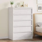 COZONY Comò con 3/4/5/7 Cassetti, Cassettiera Alta con Ampio Spazio di Archiviazione, Comodino Moderno Sottile per Camera da Letto, Soggiorno