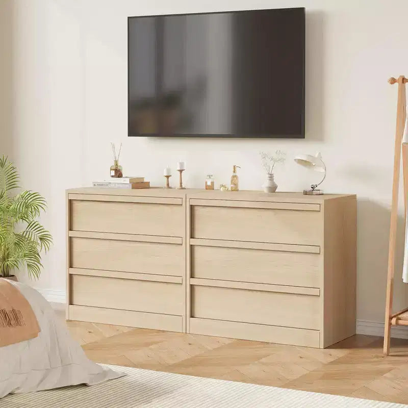 COZONY Comò con 3/4/5/7 Cassetti, Cassettiera Alta con Ampio Spazio di Archiviazione, Comodino Moderno Sottile per Camera da Letto, Soggiorno