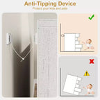COZONY Comò con 3/4/5/7 Cassetti, Cassettiera Alta con Ampio Spazio di Archiviazione, Comodino Moderno Sottile per Camera da Letto, Soggiorno