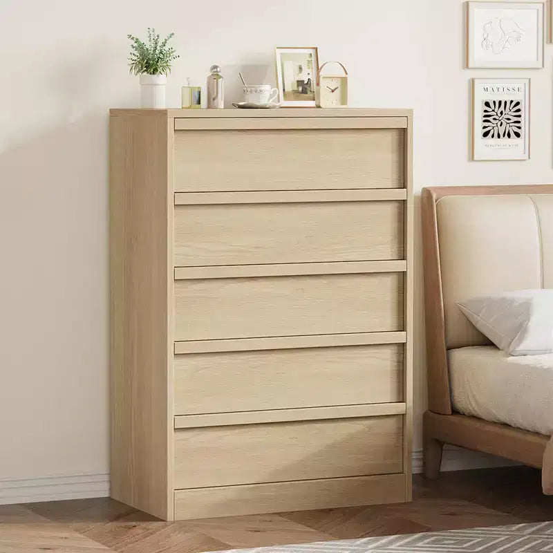 COZONY Comò con 3/4/5/7 Cassetti, Cassettiera Alta con Ampio Spazio di Archiviazione, Comodino Moderno Sottile per Camera da Letto, Soggiorno