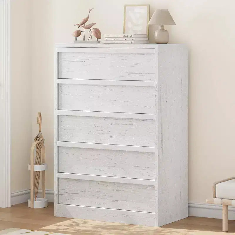 COZONY Comò con 3/4/5/7 Cassetti, Cassettiera Alta con Ampio Spazio di Archiviazione, Comodino Moderno Sottile per Camera da Letto, Soggiorno