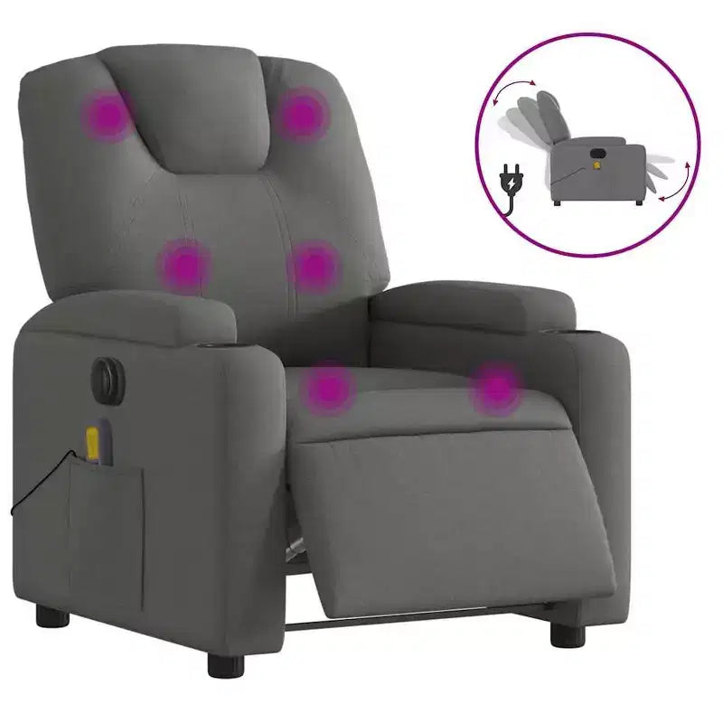 vidaXL Electric Massage Recliner Chair