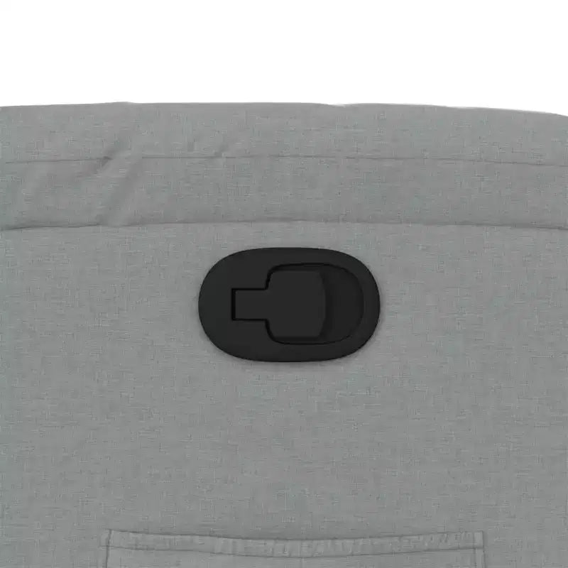 vidaXL Poltrona reclinabile in tessuto grigio chiaro