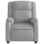 vidaXL Poltrona reclinabile in tessuto grigio chiaro