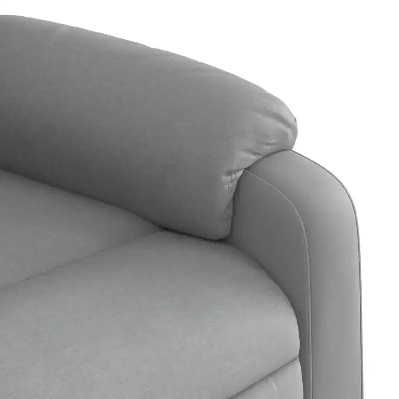 vidaXL Poltrona reclinabile in tessuto grigio chiaro
