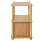Christopher Knight Home Sawyer Comodino moderno in legno con armadietto e ripiani aperti
