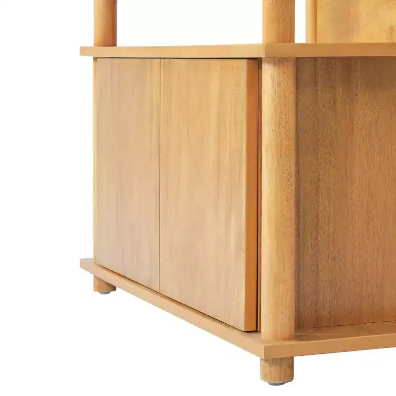 Christopher Knight Home Sawyer Comodino moderno in legno con armadietto e ripiani aperti
