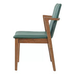 Christopher Knight Home Chaiwat Sedie da pranzo moderne imbottite in legno di gomma con schienale