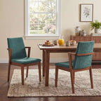 Christopher Knight Home Chaiwat Sedie da pranzo moderne imbottite in legno di gomma con schienale