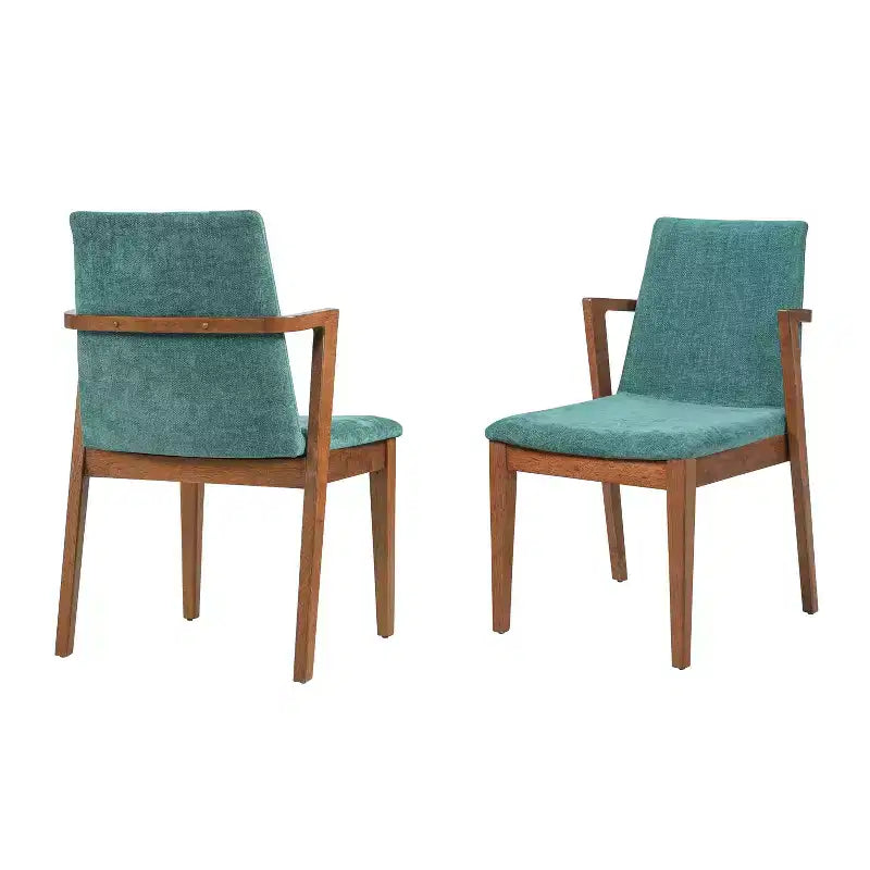 Christopher Knight Home Chaiwat Sedie da pranzo moderne imbottite in legno di gomma con schienale