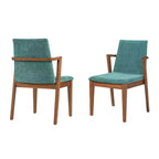 Christopher Knight Home Chaiwat Sedie da pranzo moderne imbottite in legno di gomma con schienale