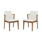 Christopher Knight Home Chaiwat Sedie da pranzo moderne imbottite in legno di gomma con schienale