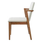 Christopher Knight Home Chaiwat Sedie da pranzo moderne imbottite in legno di gomma con schienale