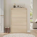 Acekool 3 Flip Drawer Shoe Cabinet with Adjustable Shelves Slim Shoe Organizer for Entryway