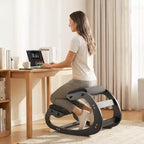 Sedia inginocchiatoio ergonomica VEVOR, sedia inginocchiatoio in legno per la postura con cuscini spessi regolabili in schiuma e telaio in legno massello, altezza regolabile, nero