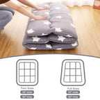Materasso giapponese Futon arrotolabile, Materassino Tatami pieghevole e Letto portatile da terra per adulti, Stampa Stelle