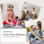 Materasso giapponese Futon arrotolabile, Materassino Tatami pieghevole e Letto portatile da terra per adulti, Stampa Stelle