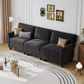 GDFStudio Oralie Corduroy 3-Seater Sofa with Removable Cushions and Ergonomic Armrests