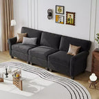 GDFStudio Oralie Corduroy 3-Seater Sofa with Removable Cushions and Ergonomic Armrests