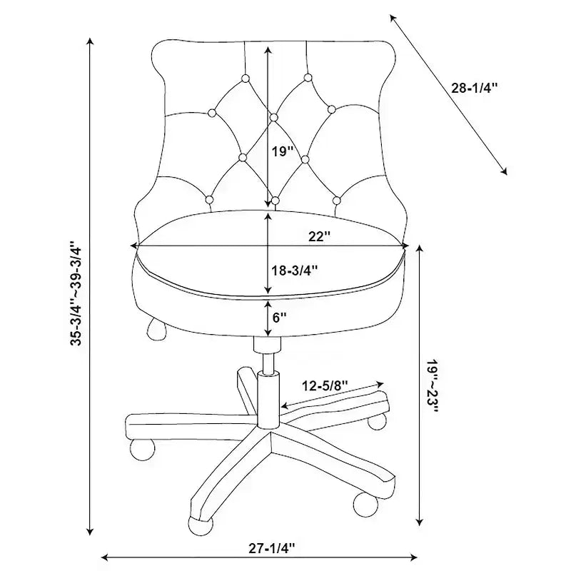Sedie da ufficio ergonomiche HomeStock