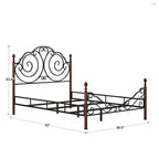 Letto matrimoniale Versailles - ciliegio - iNSPIRE Q