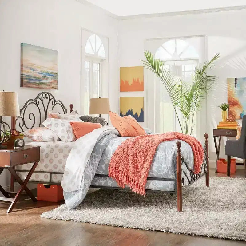 Letto matrimoniale Versailles - ciliegio - iNSPIRE Q