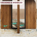 Tavolo da pranzo rotondo allungabile da cascina 120-160 cm Tavolo da cucina in legno allungabile con gambe più larghe e supporto in metallo per 4-8 persone, salvaspazio per appartamento