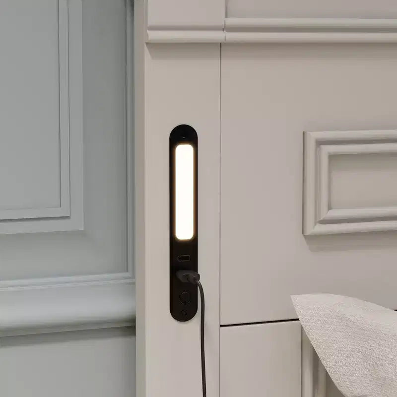 Struttura Letto a Baldacchino Clihome con Testiera Alta, Cassetti Portaoggetti e Luci a LED (Queen/King)