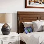Struttura Letto a Baldacchino Clihome con Testiera Alta, Cassetti Portaoggetti e Luci a LED (Queen/King)
