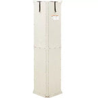 MAYEERTY Mobile Angolare da Salotto MDF+Vetro Temperato Scaffali Regolabili Salvaspazio