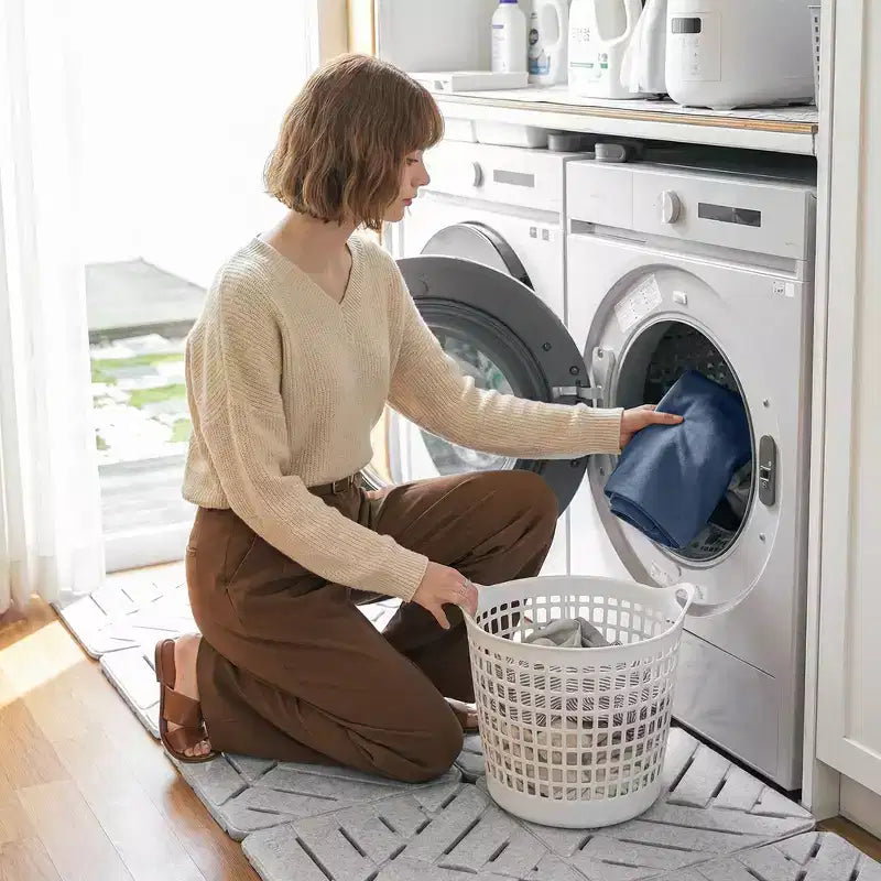 GDFStudio Zayne Divano Sezionale Modulare Trasformabile a 4 Posti in Tessuto con Contenitore Stile Moderno