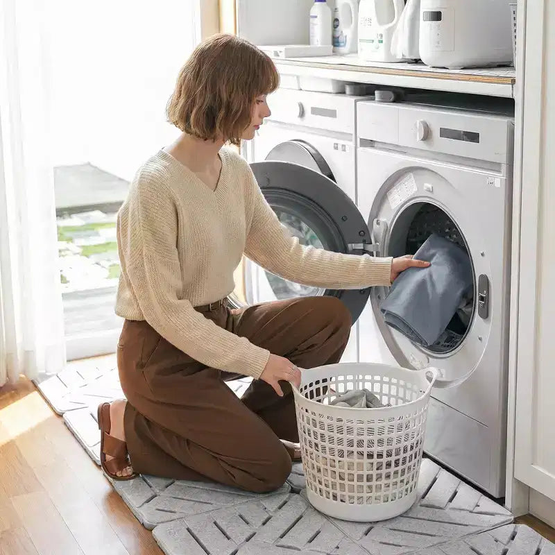 GDFStudio Zayne Divano Sezionale Modulare Trasformabile a 4 Posti in Tessuto con Contenitore Stile Moderno