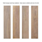 Kate and Laurel Tavolino laterale in legno Solbrett, naturale, 12x12x22