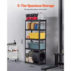 Scaffali portaoggetti 16 P x 32 L x 72 H a 5 ripiani Scaffalatura da garage resistente portatile